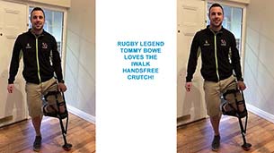 Rugby Legend Tommy Bowe gets iWALKing  